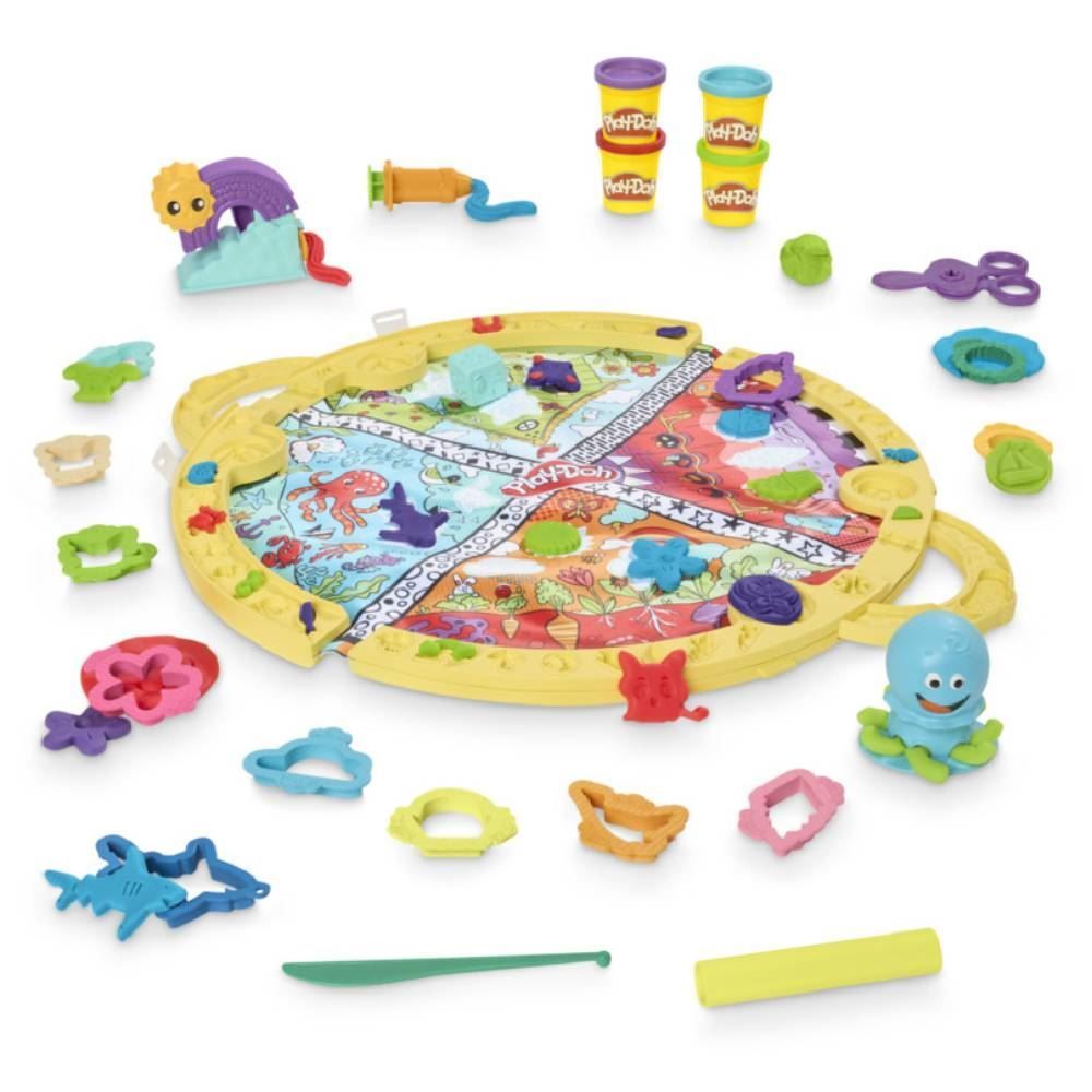 Play-Doh Kit De Massinha Tapete De Atividades Fold & Go Hasbro - F9143