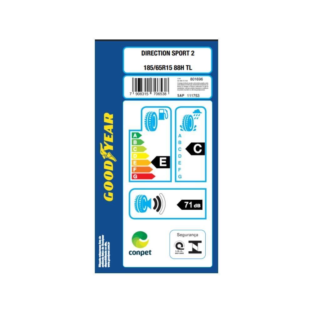 Pneu Goodyear Direction Sport 2 185/65 R15 88H - Preto
