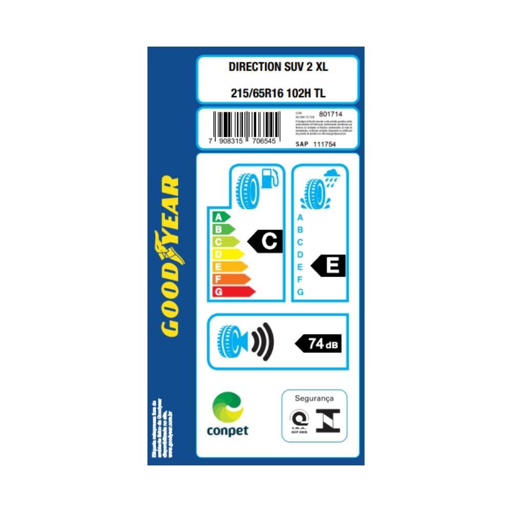 Pneu Goodyear Direction Suv 2 215/65 R16 102H - Preto