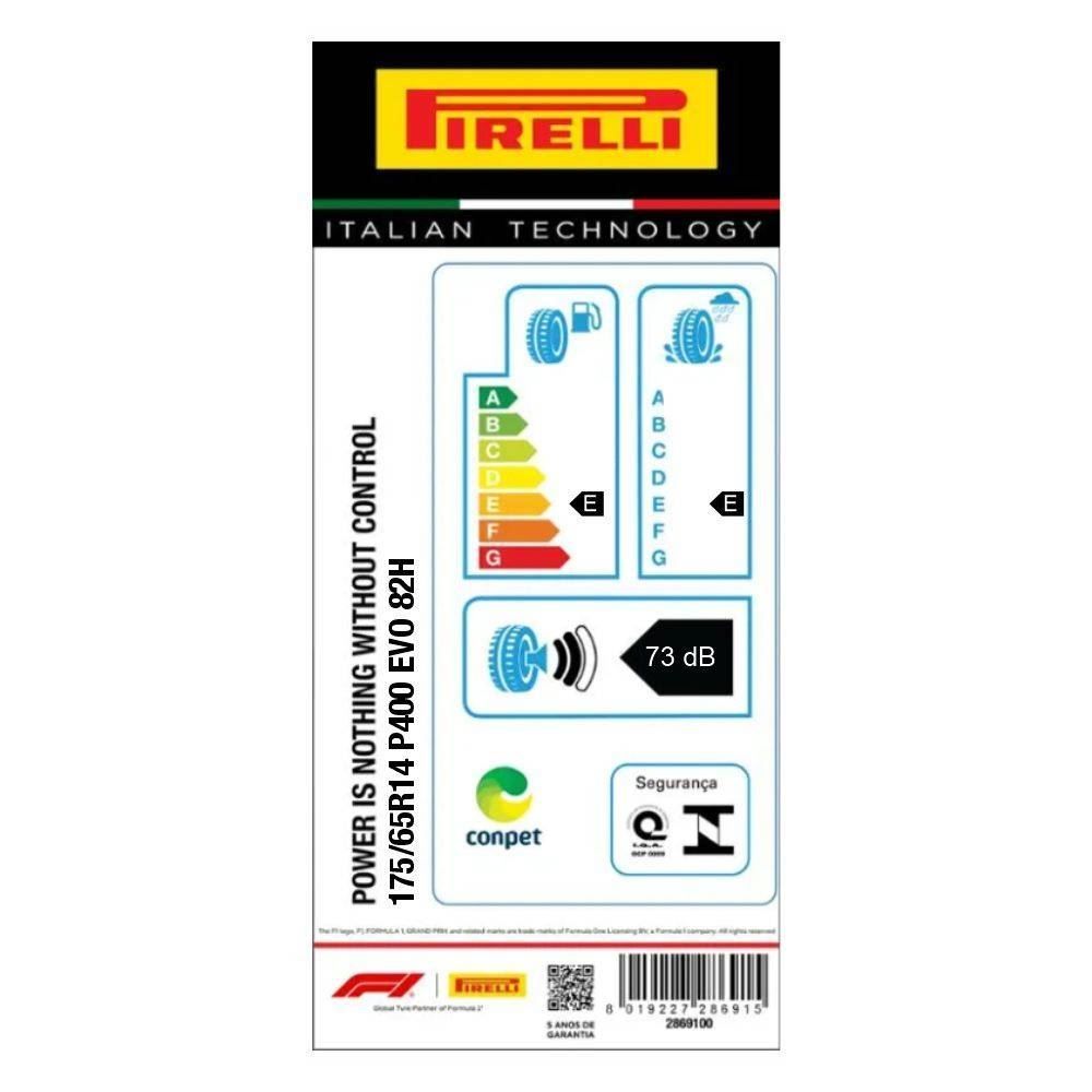 Pneu Pirelli Evo P400 175/65 R14 82H - Preto