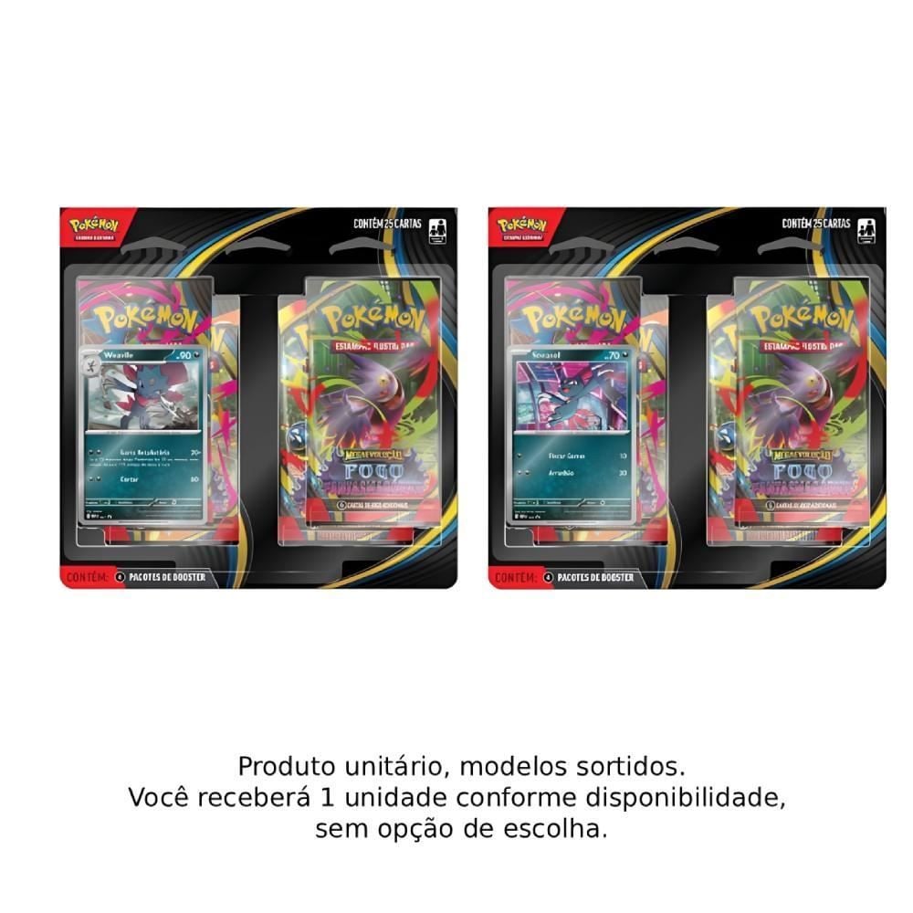 Pokémon Blister Quadruplo Fogo Fantasmagórico Me02 - 35678