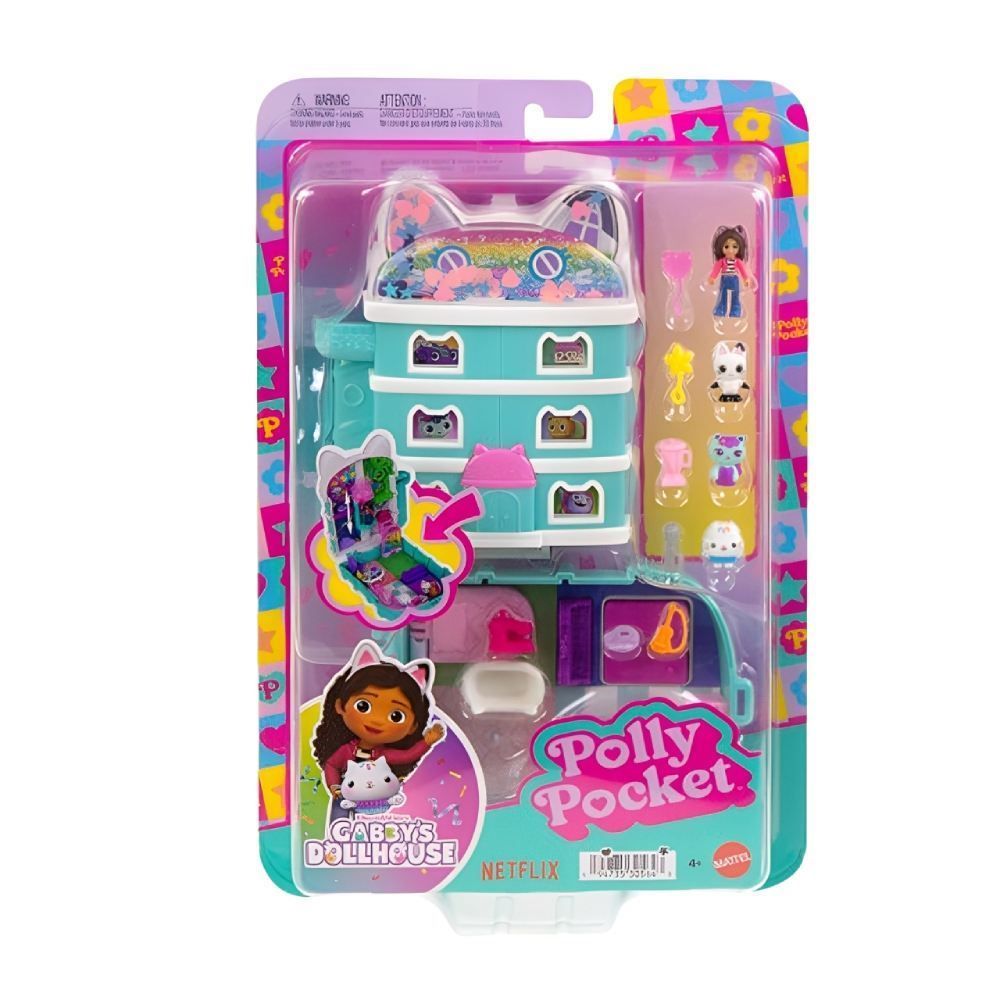 Polly Pocket Estojo Gabby's Dollhouse Mattel - JFV02