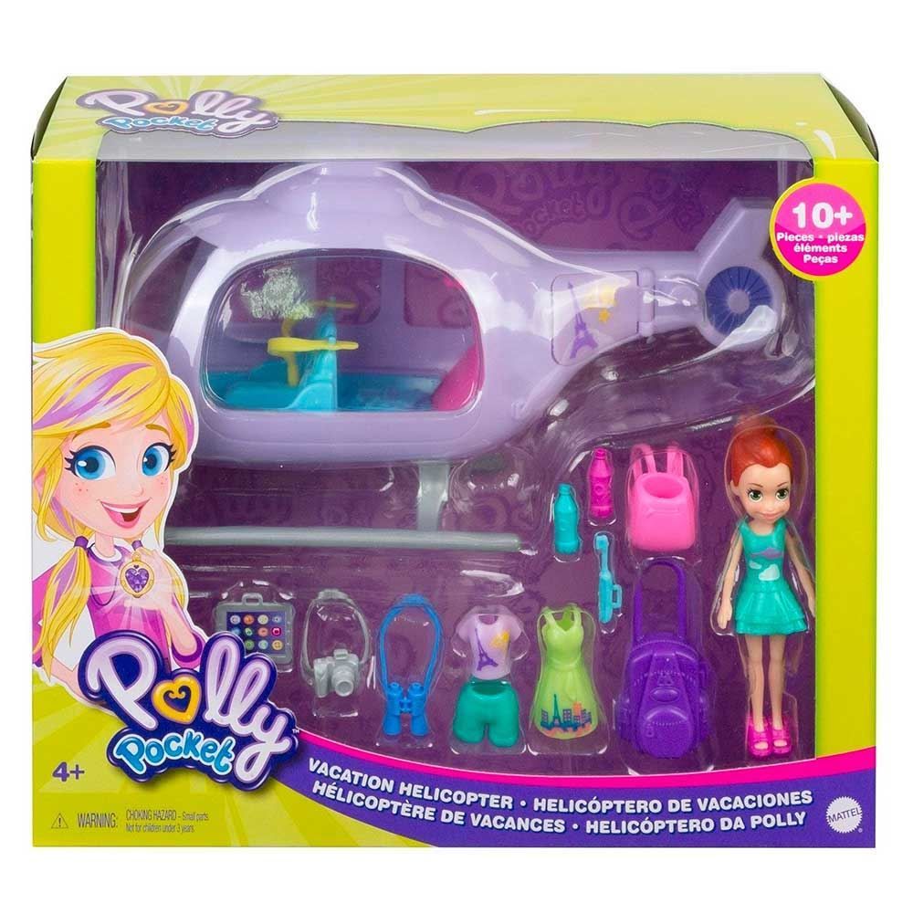 Polly Pocket Helicóptero Da Polly Playset Mattel - GKL59