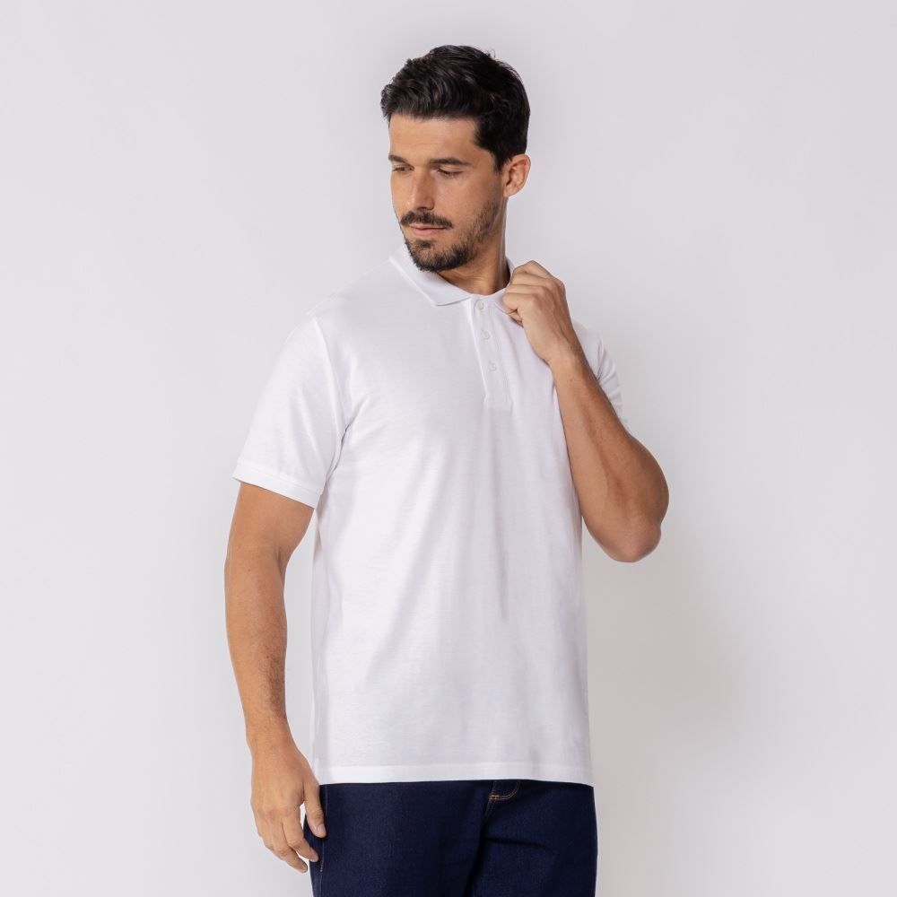 Polo Masculina De Algodão Marc Alain