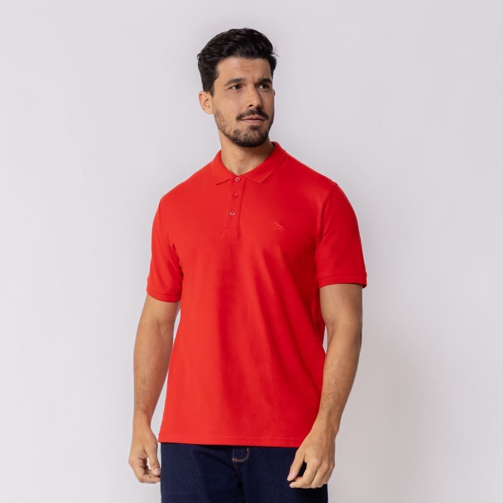 Polo Masculina De Algodão Marc Alain