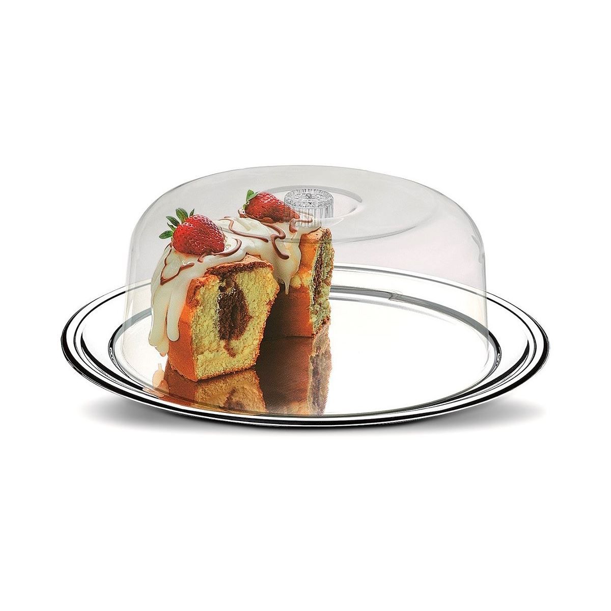 Porta Bolo de Inox Petúnia Brinox - Inox