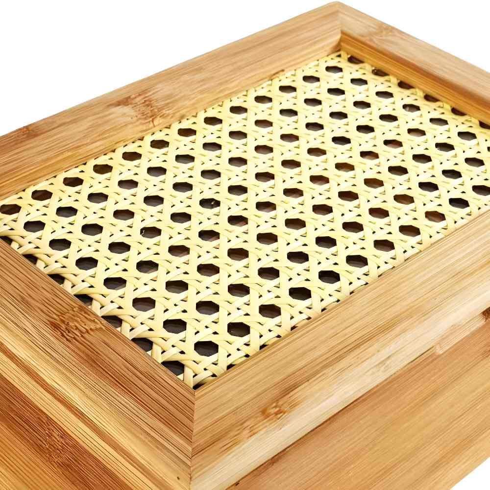 Porta Chá Bambu Havan Casa 24Cm - Natural