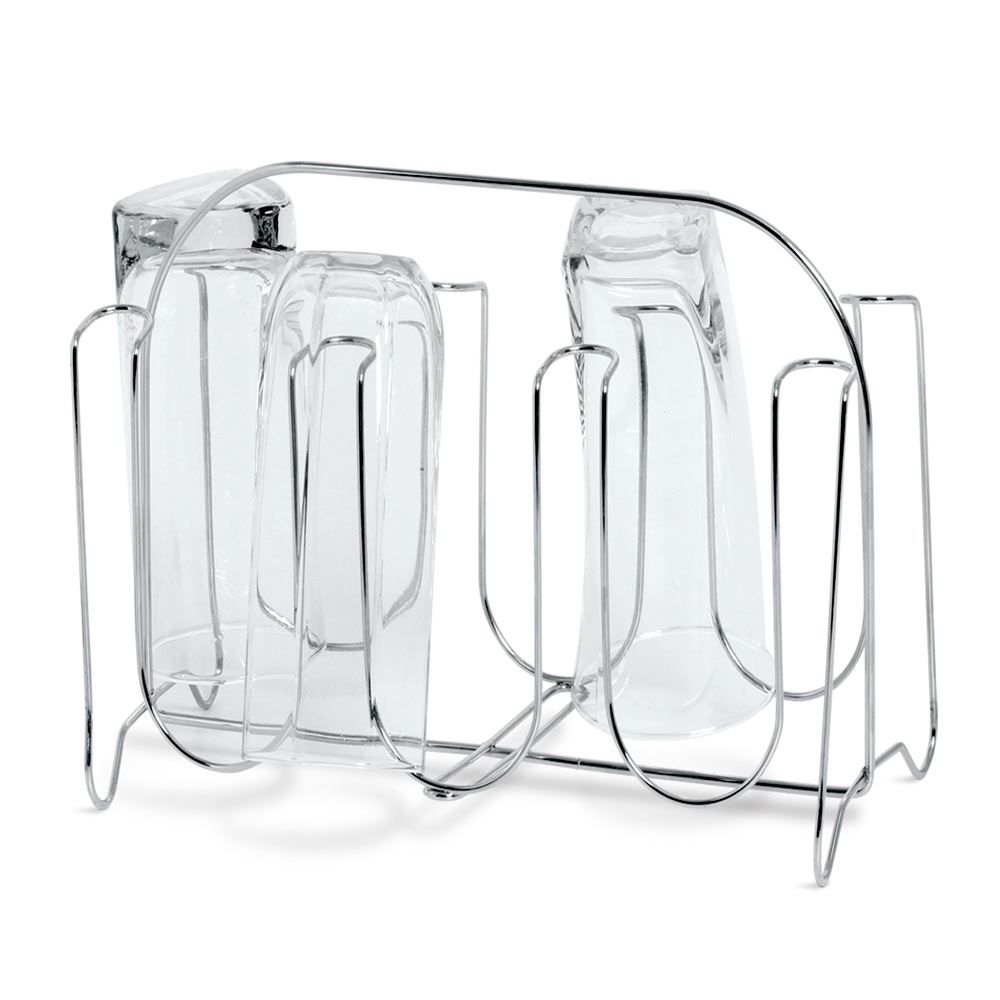 Porta Copos 8 Lugares Niquelart - Cromado