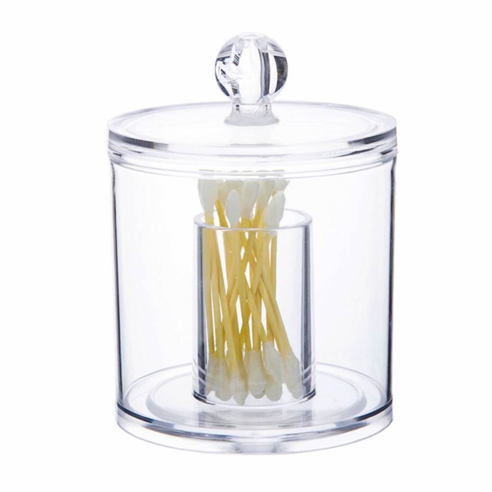 Porta Cotonete Lyor Acrílico - Transparente 