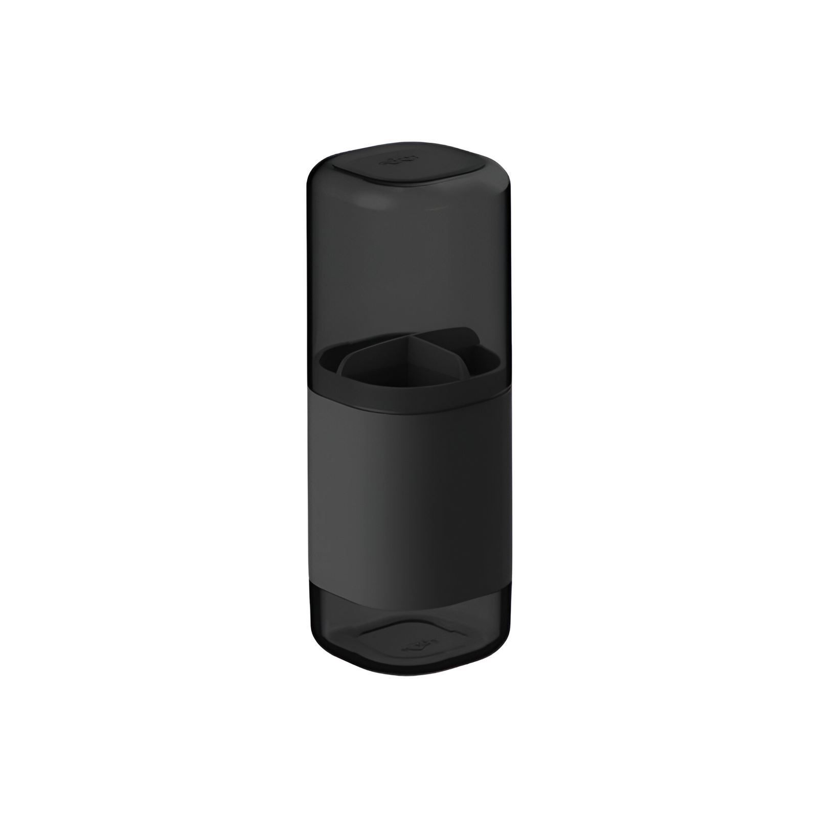 Porta Escova De Dente Dual Ou - Preto Fechado