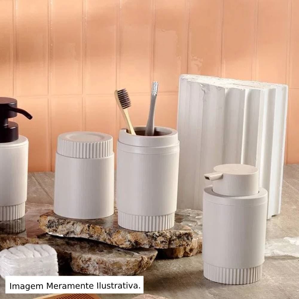 Porta Escova Dental Dorica Ou 20,5Cm - Bege