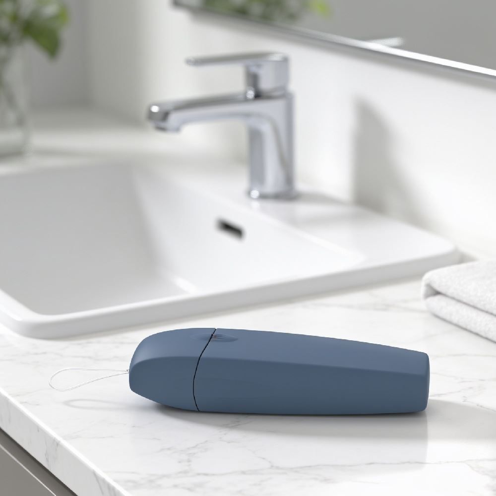 Porta Escova Dental Up Ou - Azul Indigo Fechado