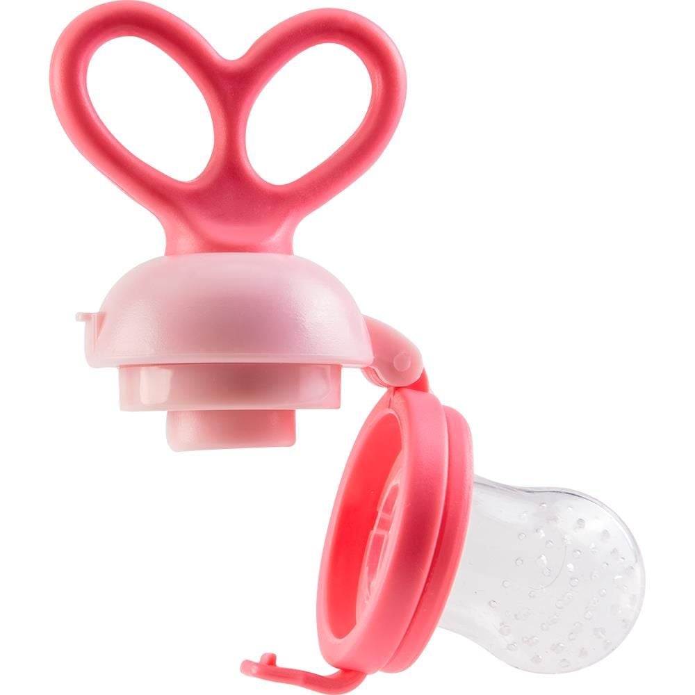 Porta Frutinha Sugador Em Silicone - Rosa