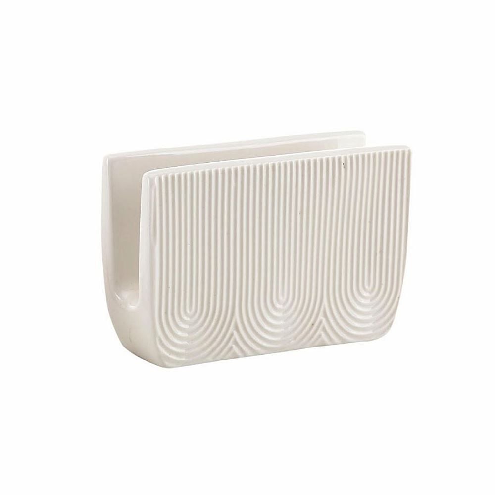 Porta-Guardanapos de Cerâmica Oasis Hauskraft 12 cm - Branco