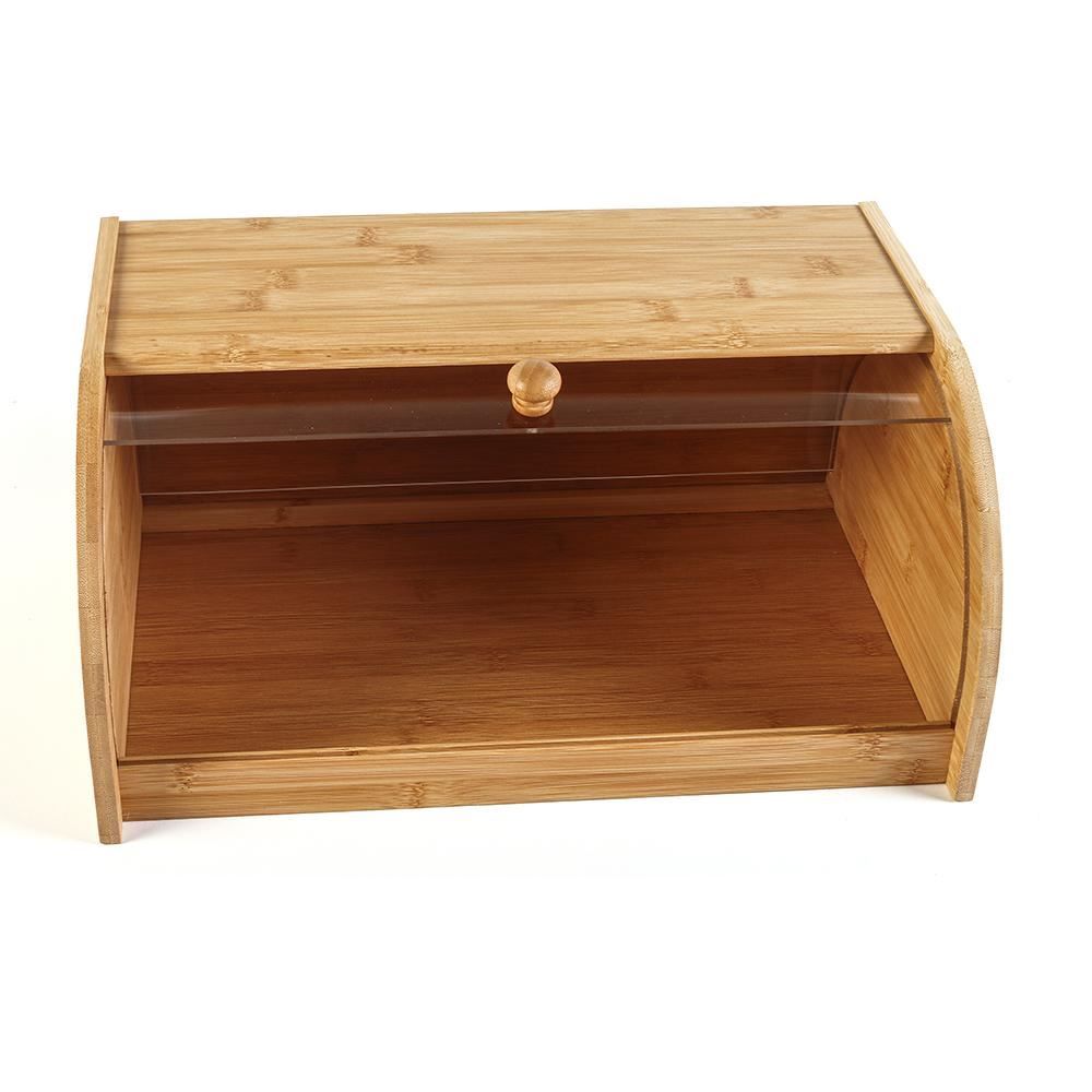 Porta Pães Bambu Com Tampa Havan Casa 40Cm - Natural