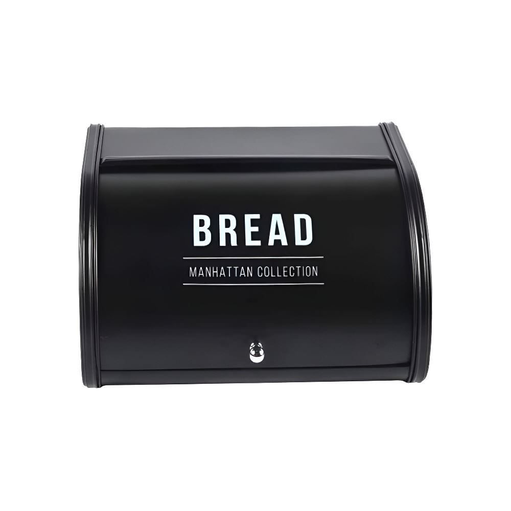 Porta Pão De Aço Manhattan Hauskraft 30 Cm - Preto 