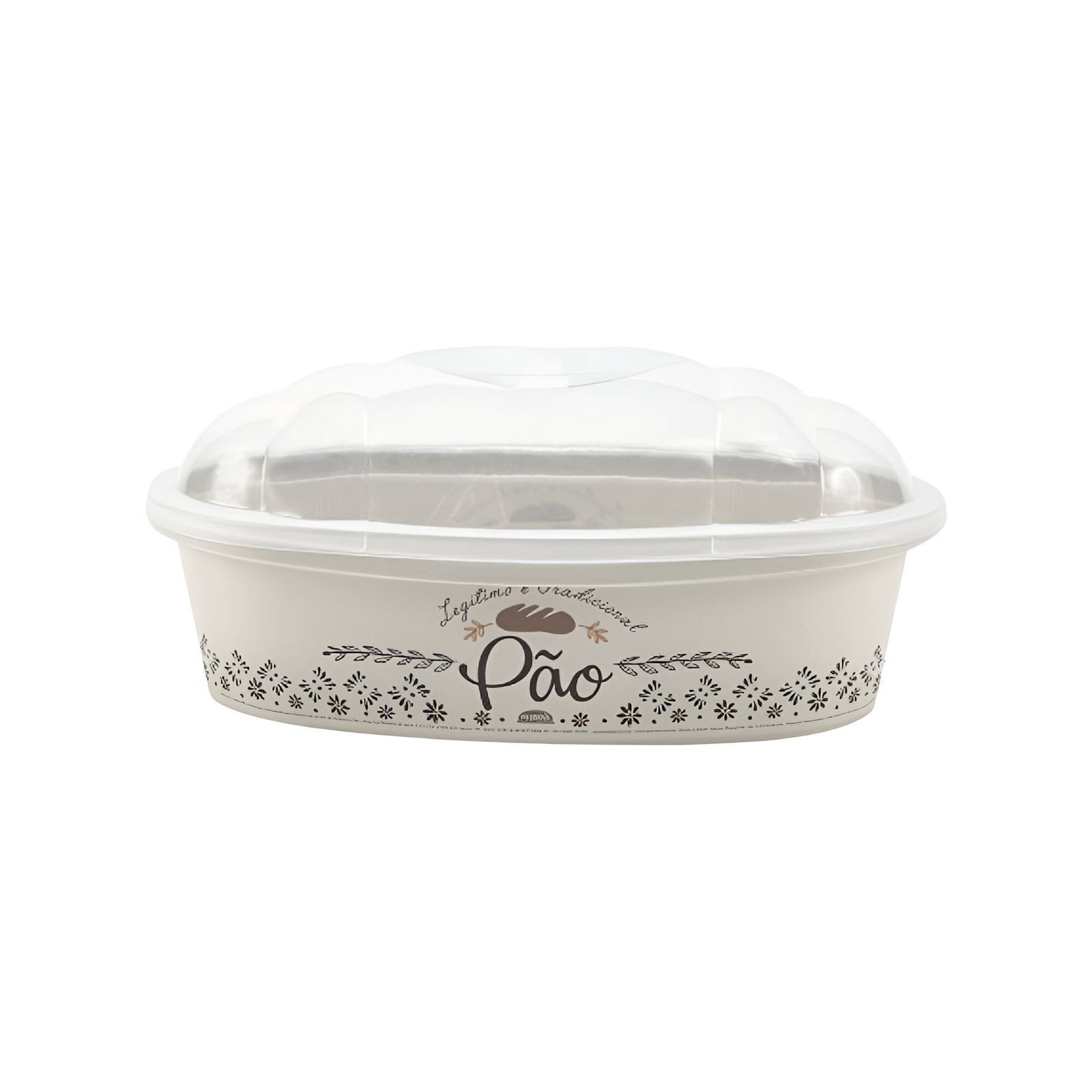 Porta Pão Decorado Com Tampa Plasútil 3,25 Litros - Retrô