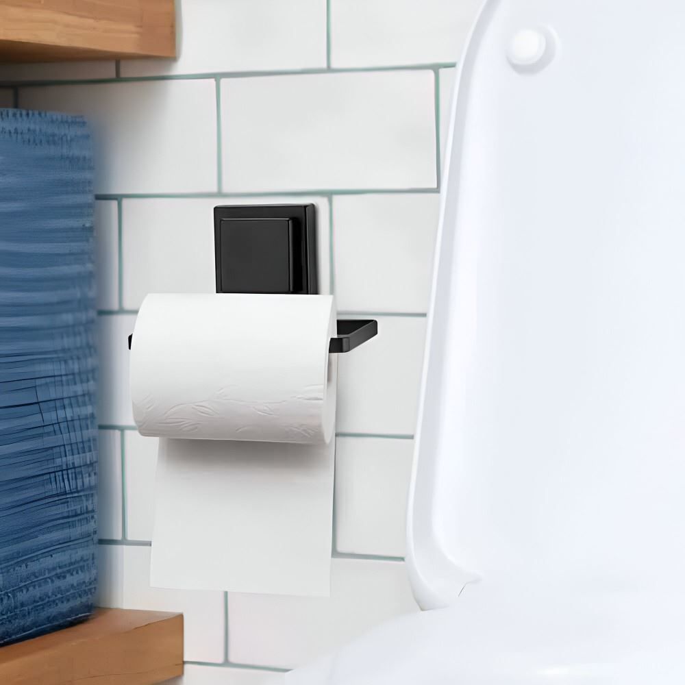 Porta Papel Higiênico Piatina Black Arthi - Preto 