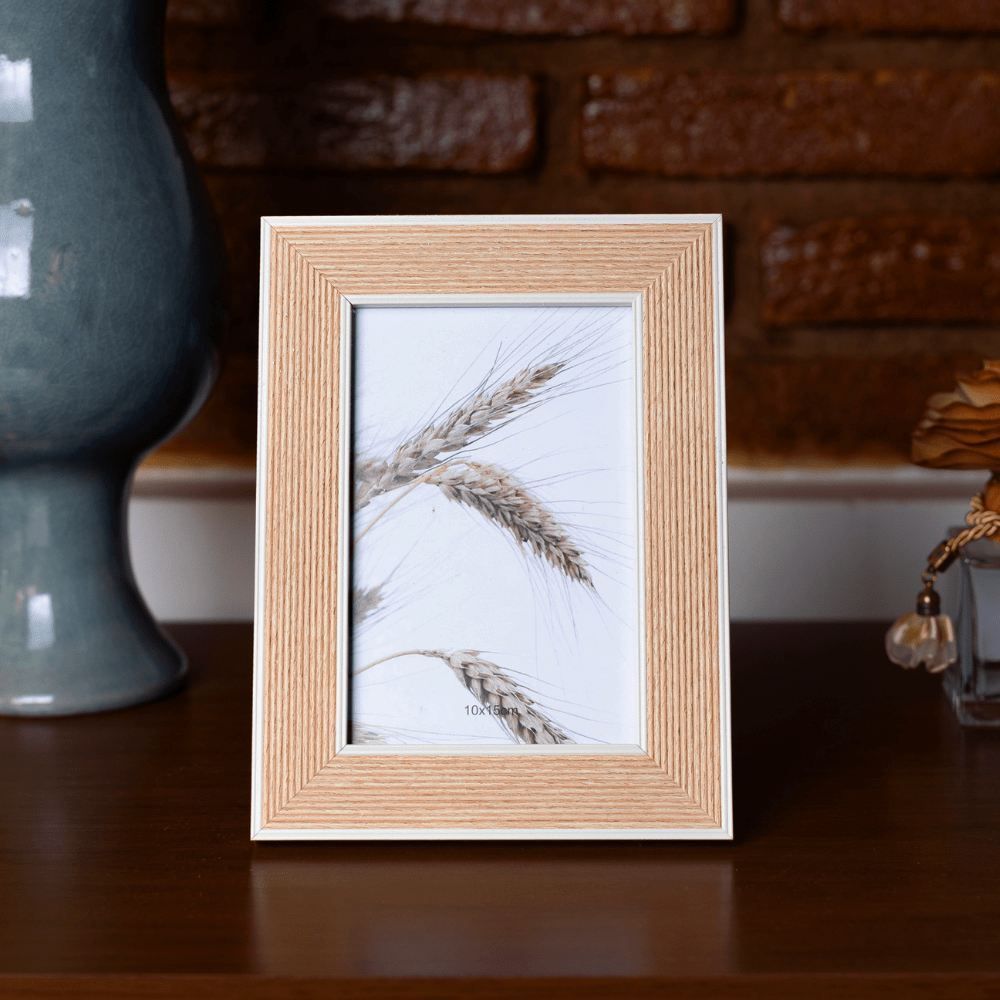 Porta Retrato Cask Lyor 10X15 Cm - Bege