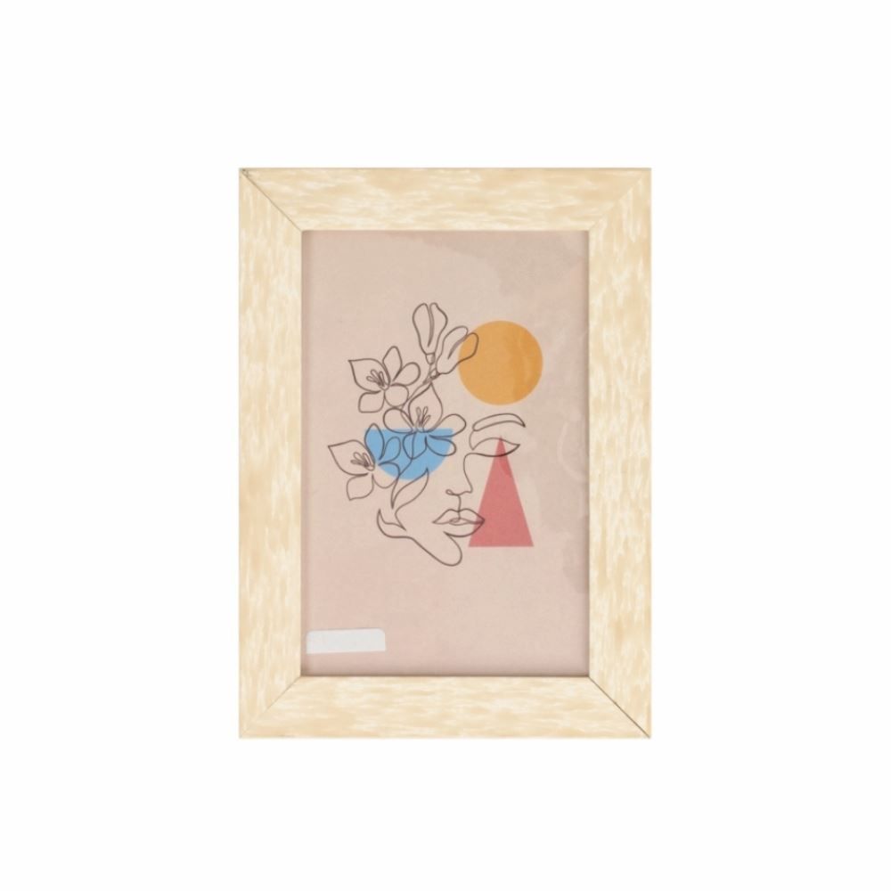 Porta Retrato De Madeira Bw Quadros 15X21cm - Bege Patina 