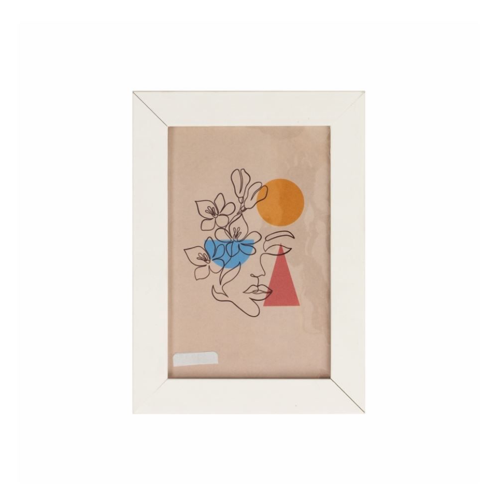 Porta Retrato De Madeira Bw Quadros 15X21cm - Branco