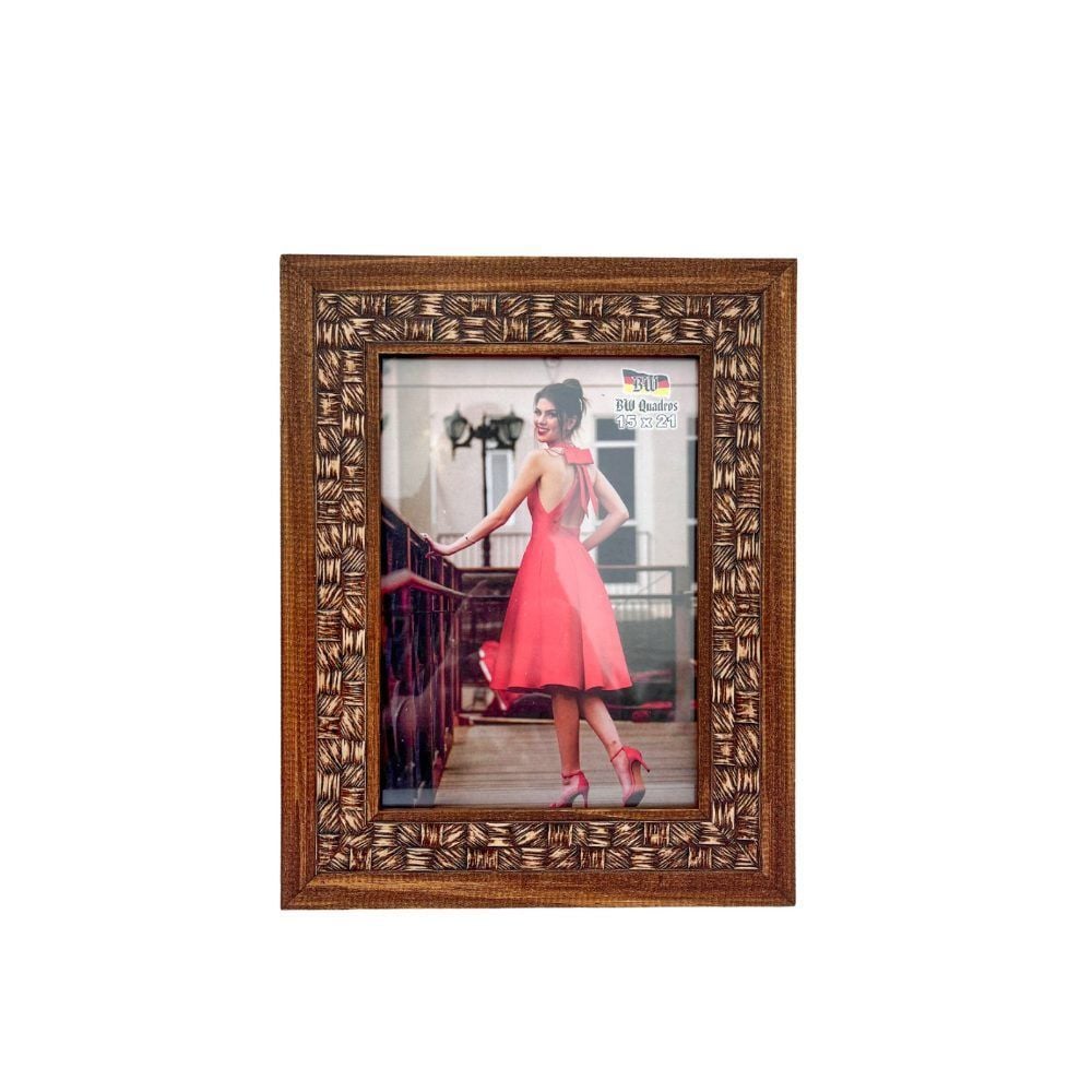 Porta Retrato Madeira Bw Quadros 15X21cm - Coco