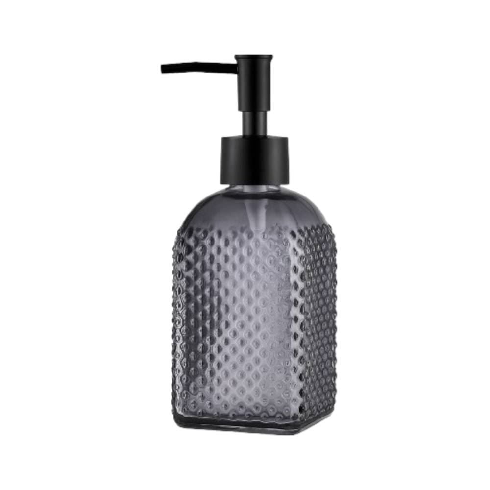 Porta Sabonete Líquido Premium Quadrado Preto Uz - 400ML