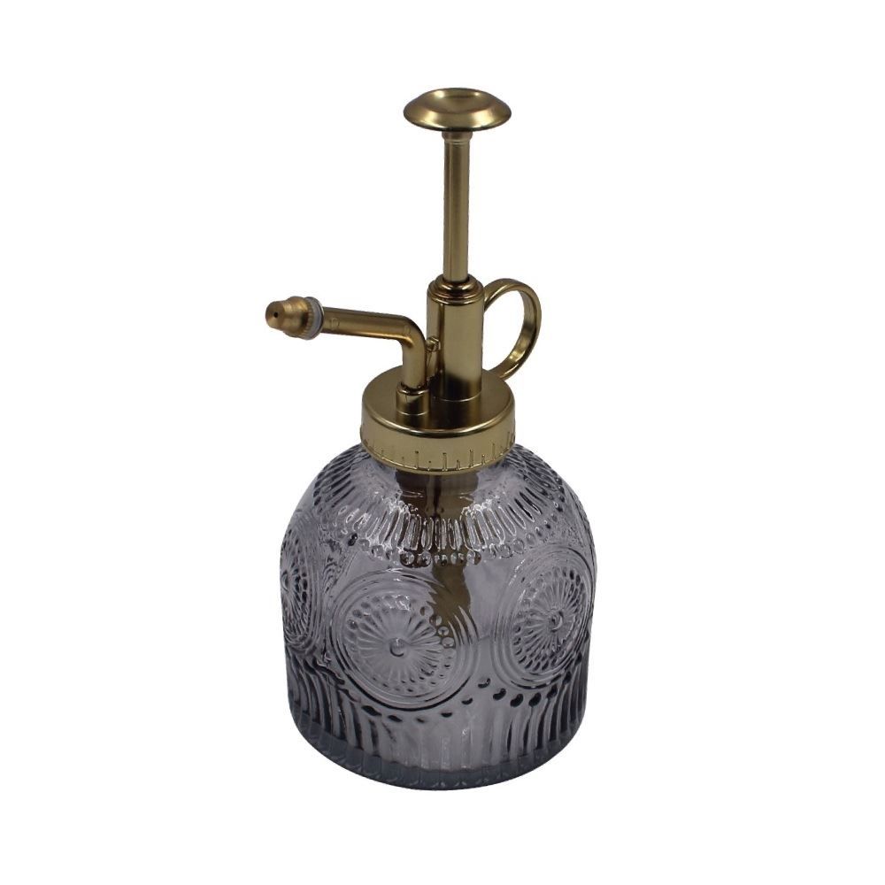 Porta Sabonete Liquido Redondo de Vidro Havan Casa 220Ml - Cinza