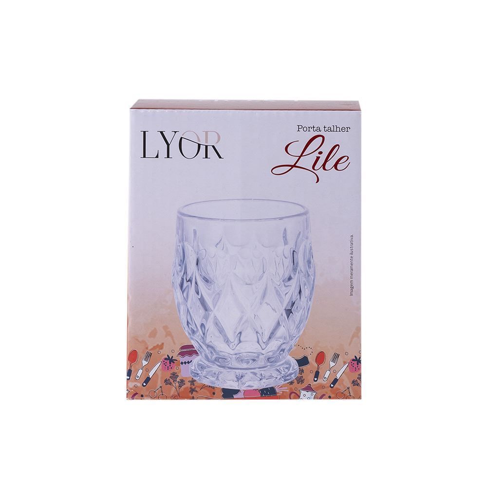 Porta Talher Lile 10,5X13cm Lyor - Cristal