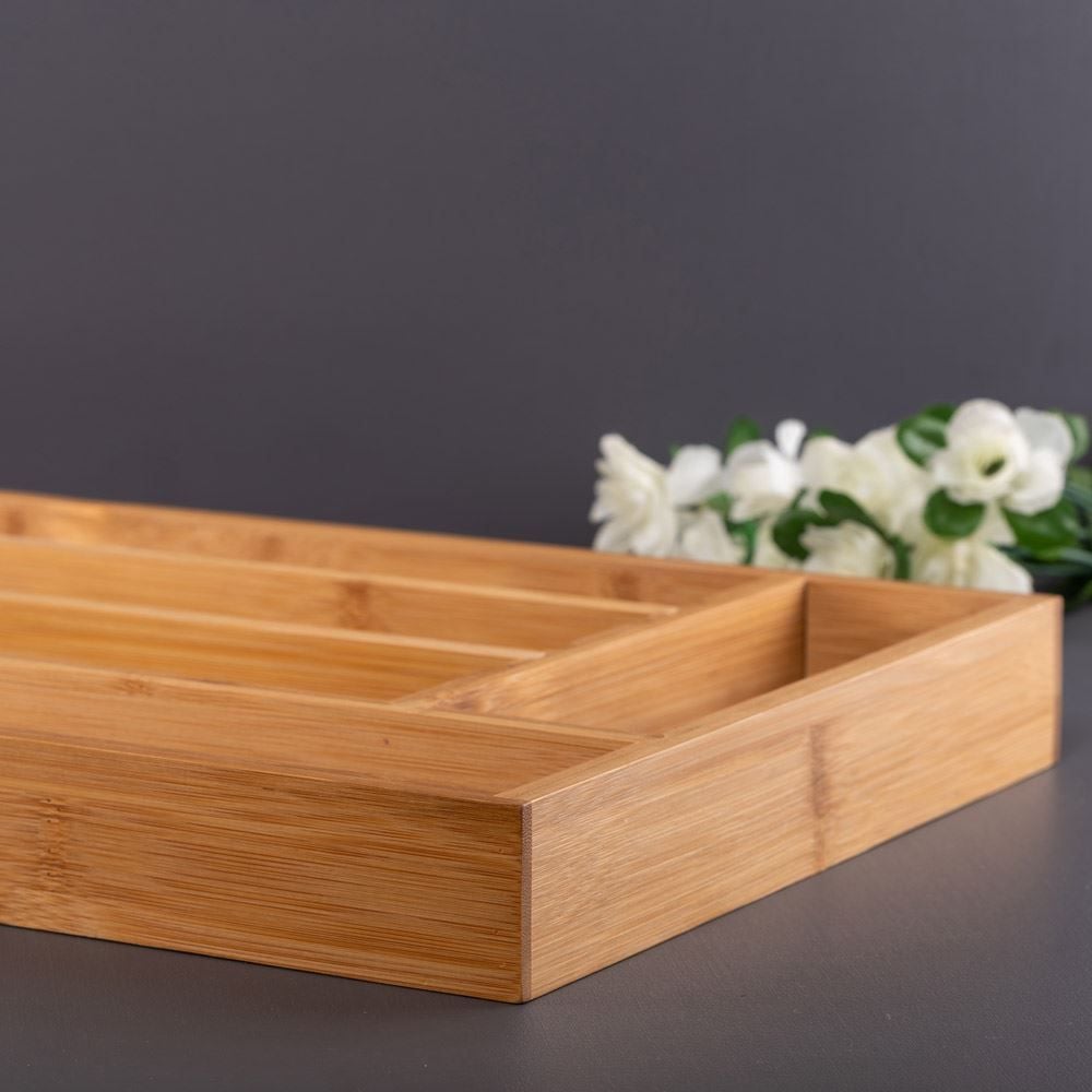 Porta Talheres 39X29x4,5Cm Finecasa - Bambu