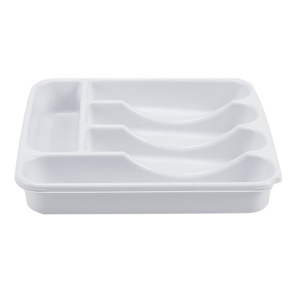 Porta Talheres Sem Tampa Plasvale - Branco