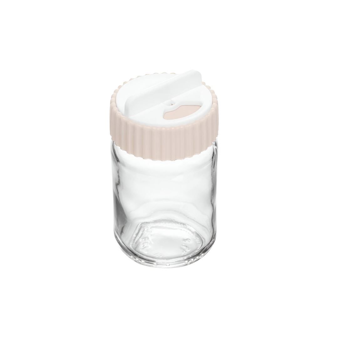 Porta Tempero Com Tampa Rotativa Siena Lyor 190Ml - Bege