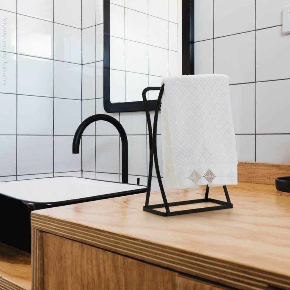 Porta Toalha De Lavabo Black Arthi - Preto