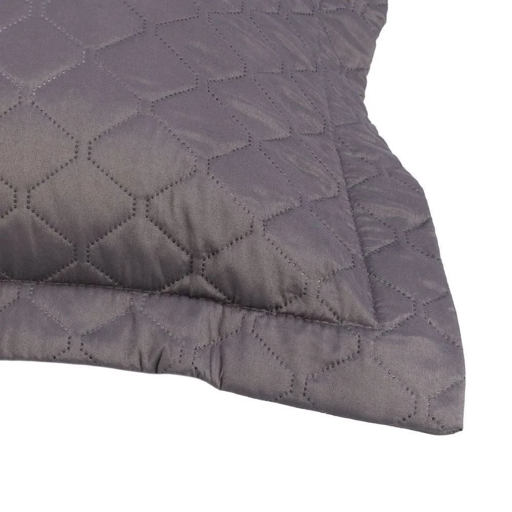 Porta Travesseiro Napoli Matelado 55Cm X 80Cm Havan Casa - Cinza Escuro 2