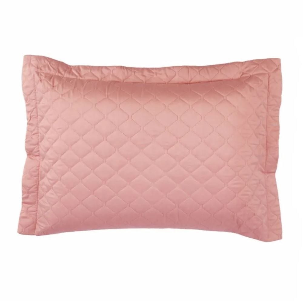 Porta Travesseiro Napoli Matelado 55Cm X 80Cm Havan Casa - Rose 2
