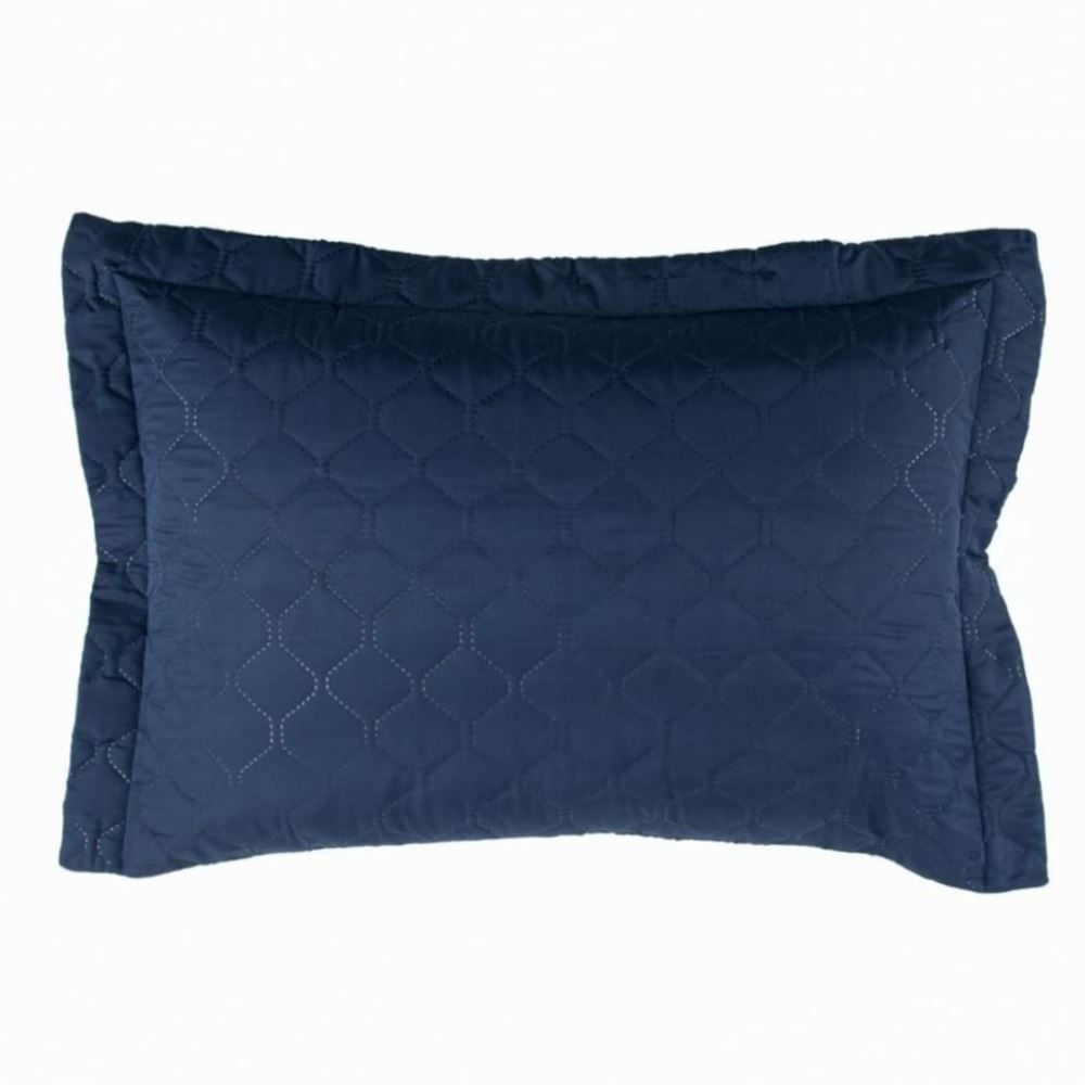 Porta Travesseiro Napoli Matelado 55Cm X 80Cm Havan Casa - Azul Oceano