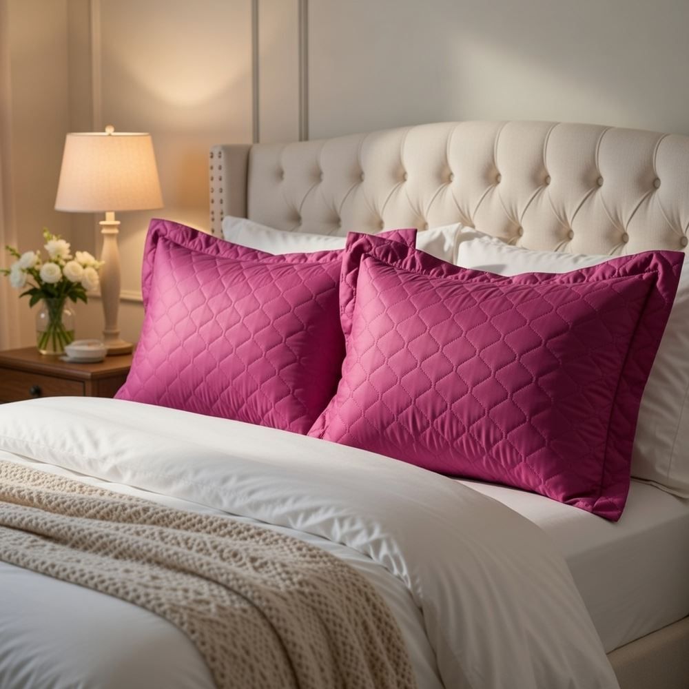 Porta Travesseiro Napoli Matelado 55Cm X 80Cm Havan Casa - Rosa Malva