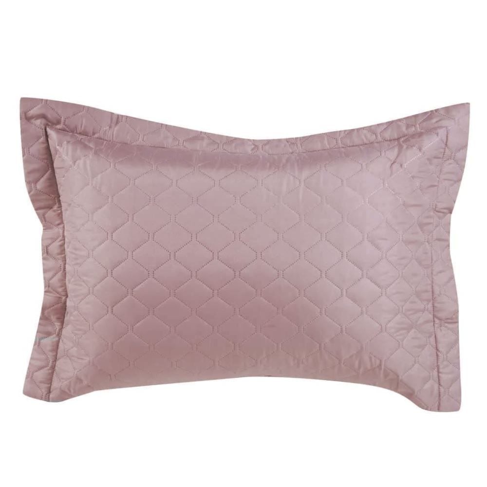 Porta Travesseiro Napoli Matelado 55Cm X 80Cm Havan Casa - Rosa Velho