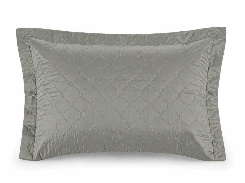 Porta Travesseiro Napoli Matelado 55Cm X 80Cm Havan Casa - CINZA SILVER