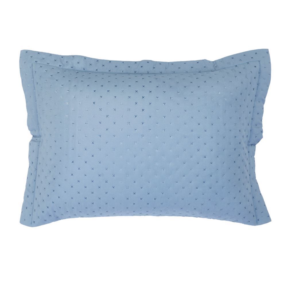 Porta Travesseiro 50X70 cm Elegance Havan Casa 1 Pç - Azul Nevoa