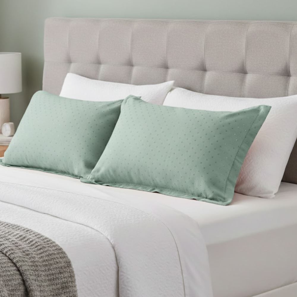 Porta Travesseiro 50X70 cm Elegance Havan Casa 1 Pç - Verde Capri