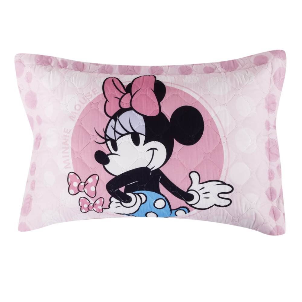 Porta Travesseiro Infantil Estampado Disney Hedrons - Minnie Charmosa