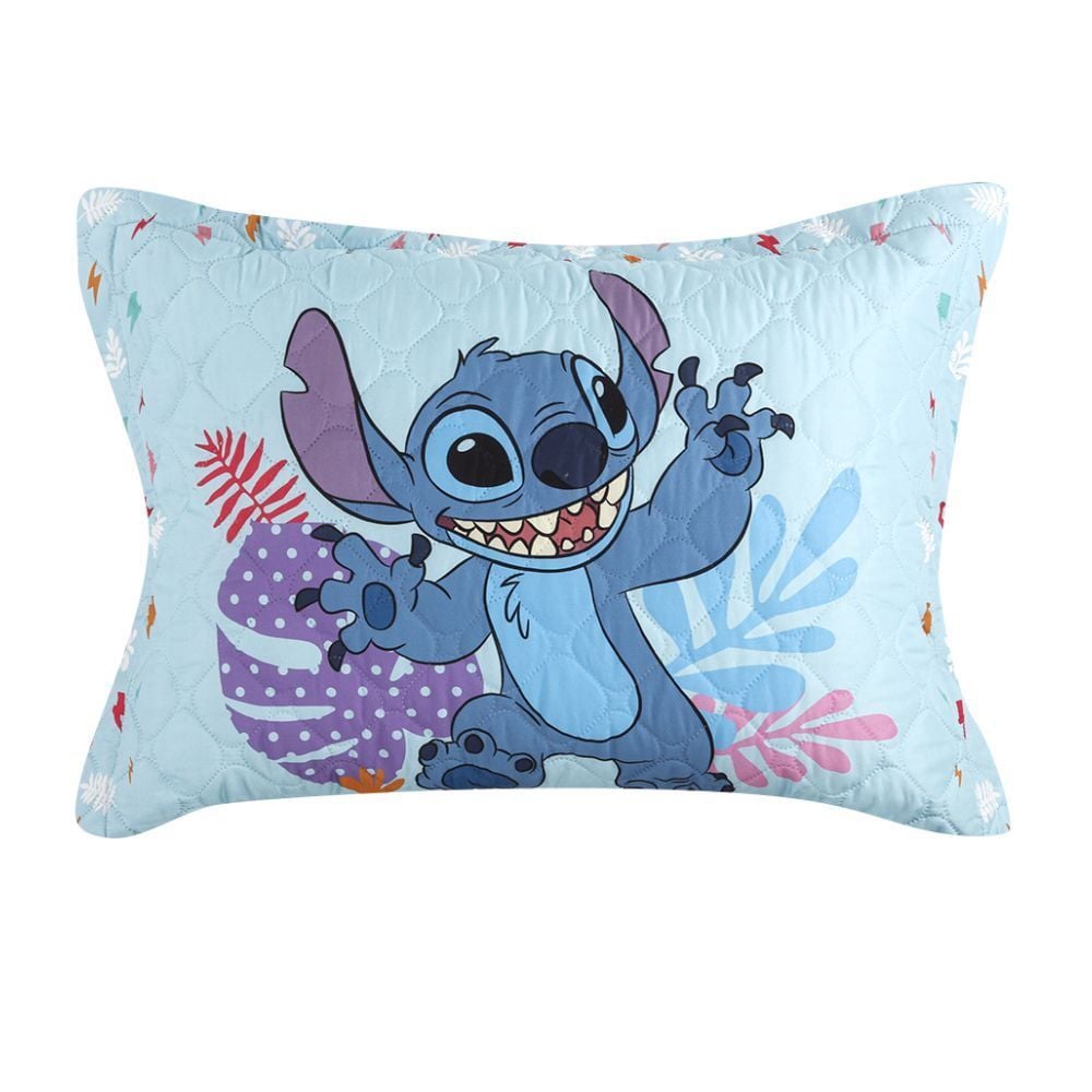 Porta Travesseiro Infantil Estampado Disney Hedrons - Stitch Divertido