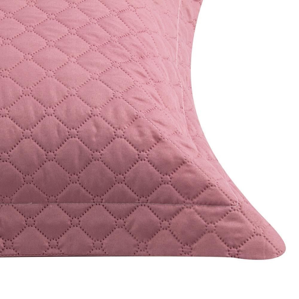 Porta Travesseiro Matelado Microfibra Havan Casa 1 Pç - Rosa Blush