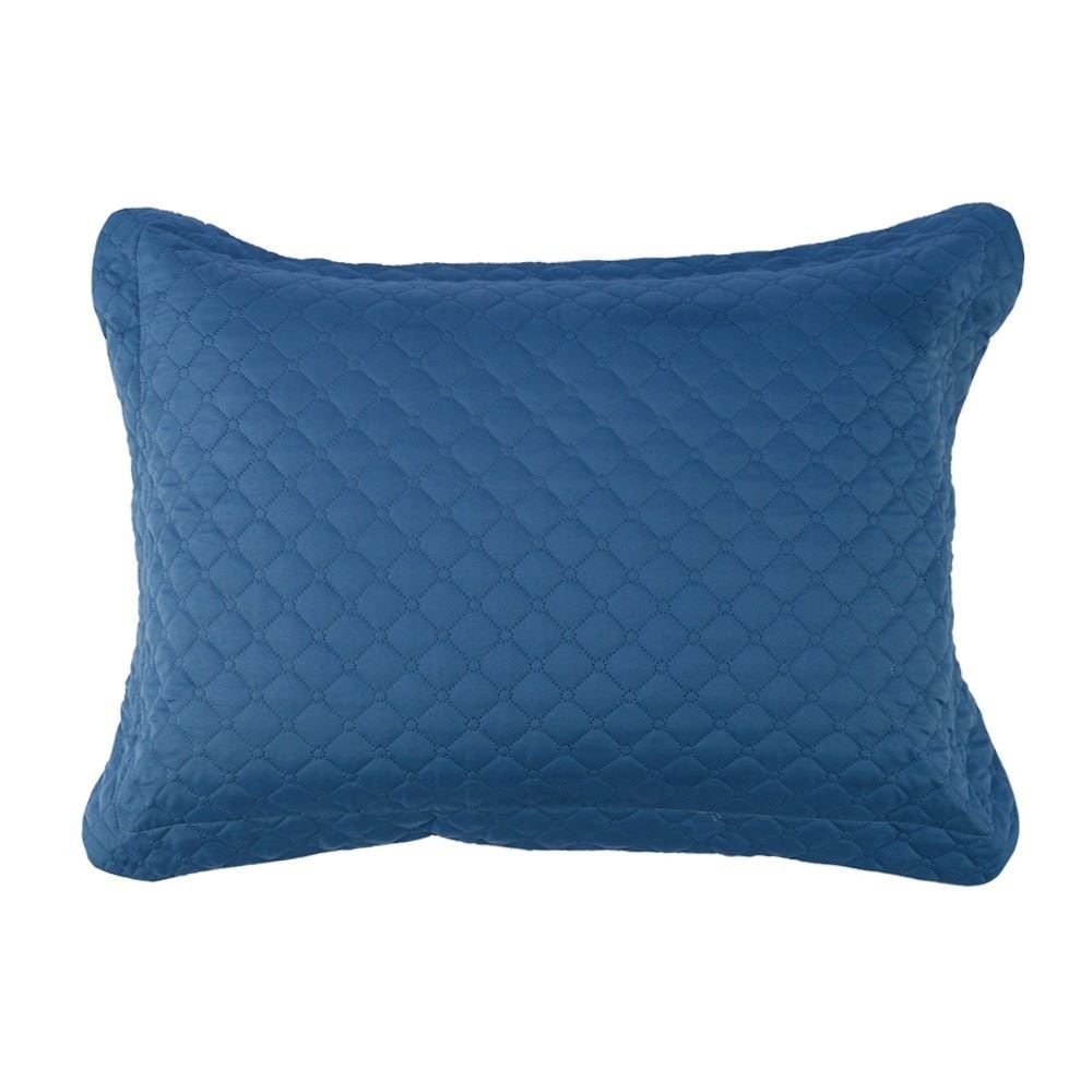 Porta Travesseiro Matelado Microfibra Havan Casa - Azul Médio