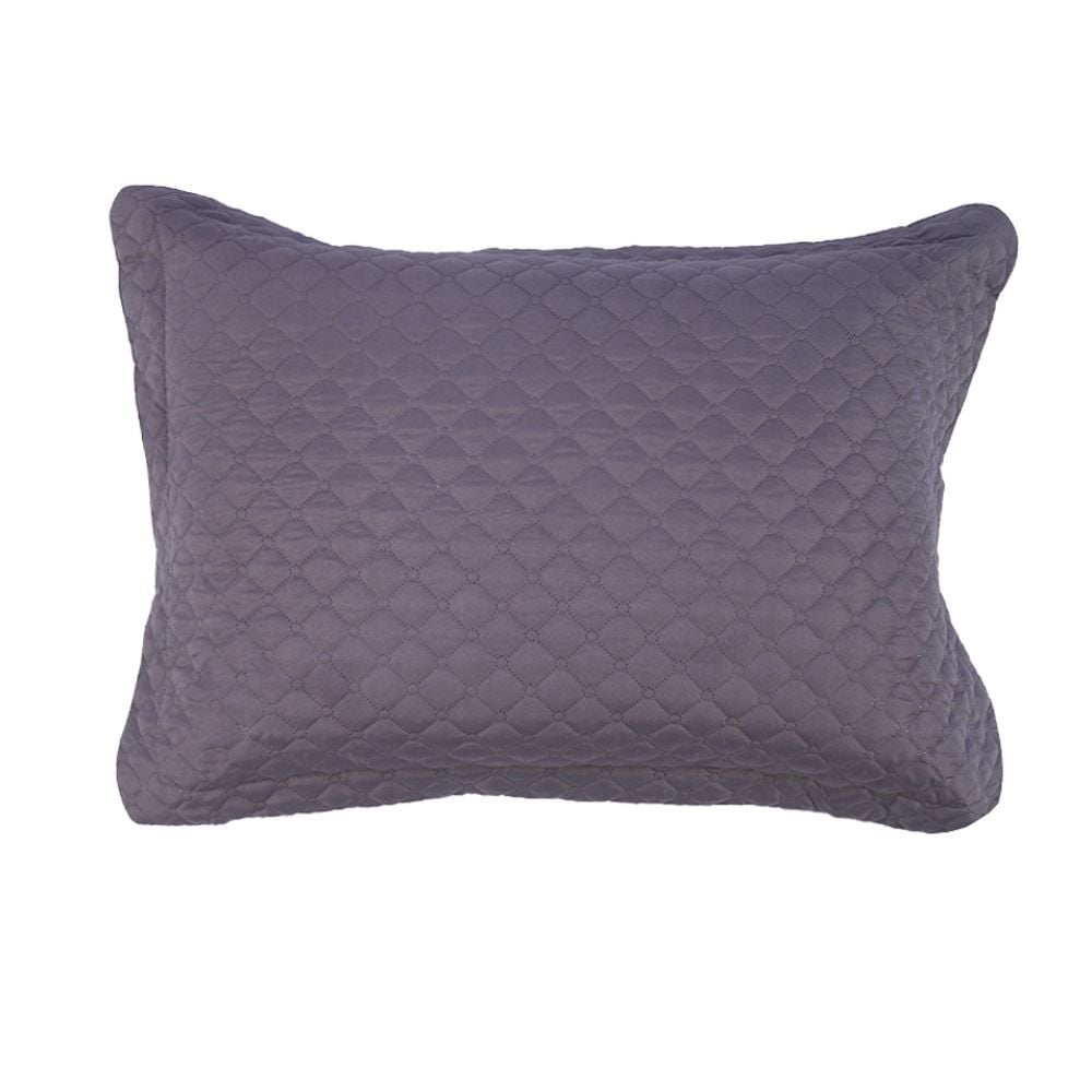 Porta Travesseiro Matelado Microfibra Havan Casa - Cinza Escuro 2