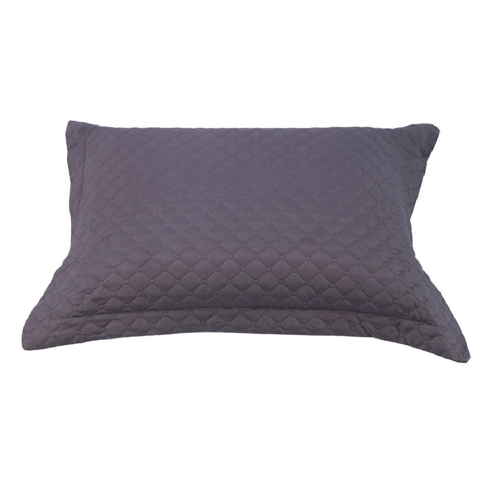 Porta Travesseiro Matelado Microfibra Havan Casa - Cinza Escuro 2