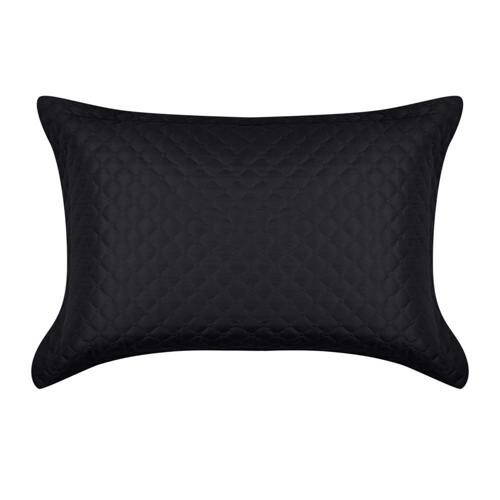 Porta Travesseiro Matelado Microfibra Havan Casa 1 Pç - Preto