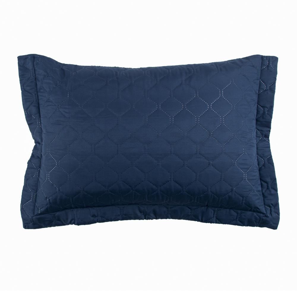 Porta Travesseiro Microfibra Matelado 55X80 Cm Havan Casa 1 Pç - Azul Oceano