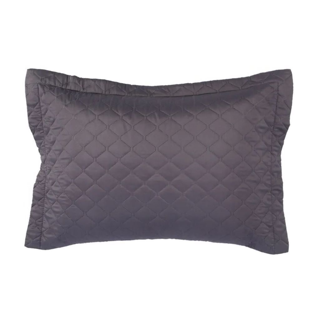Porta Travesseiro Microfibra Napoli Havan Casa - Cinza Escuro